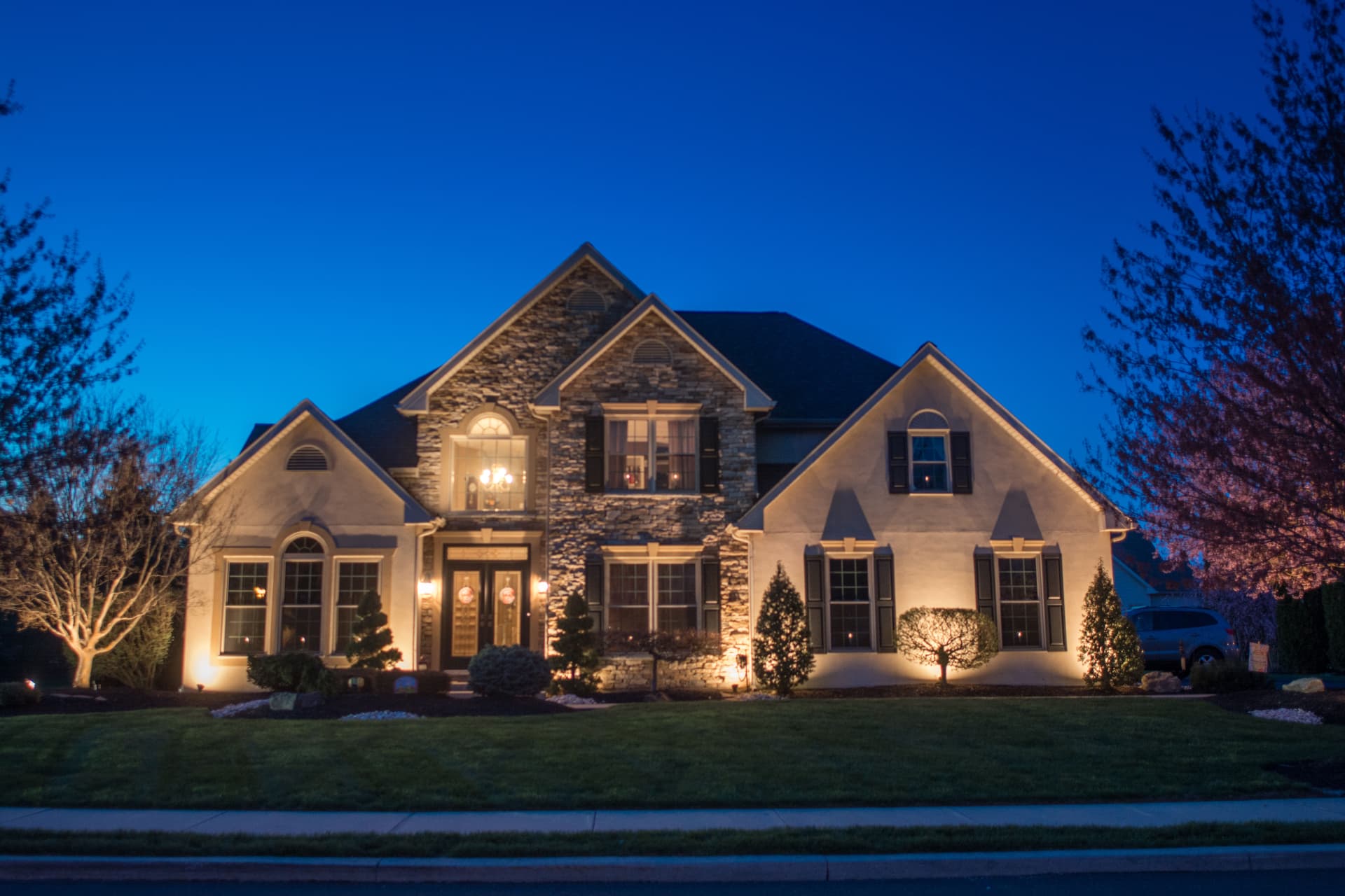 Transforming an Allentown Home with Elegant Landscape Lighting image