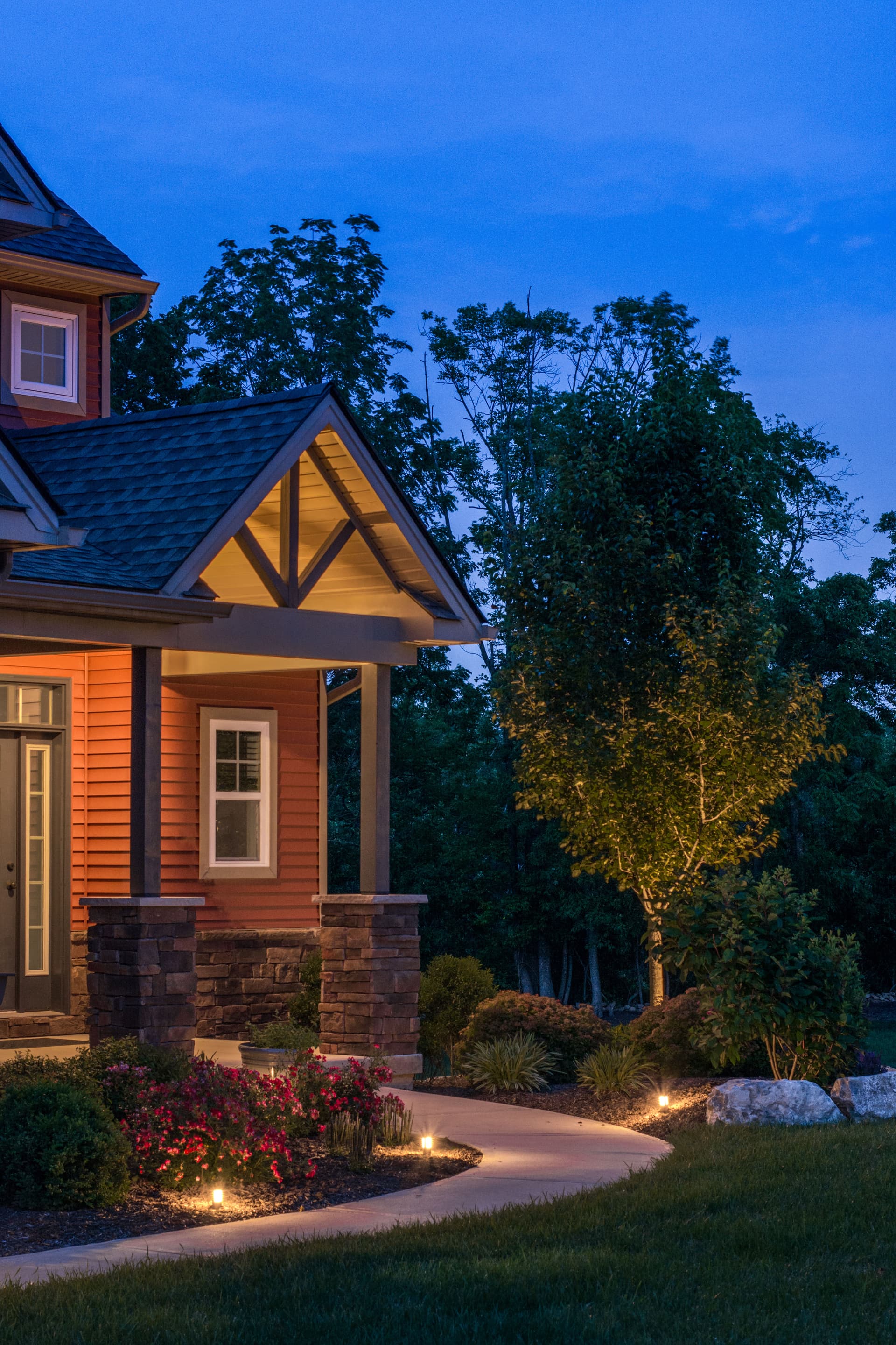 Gallery photos for Subtle Landscape Lighting for Nazareth Home: Image #2