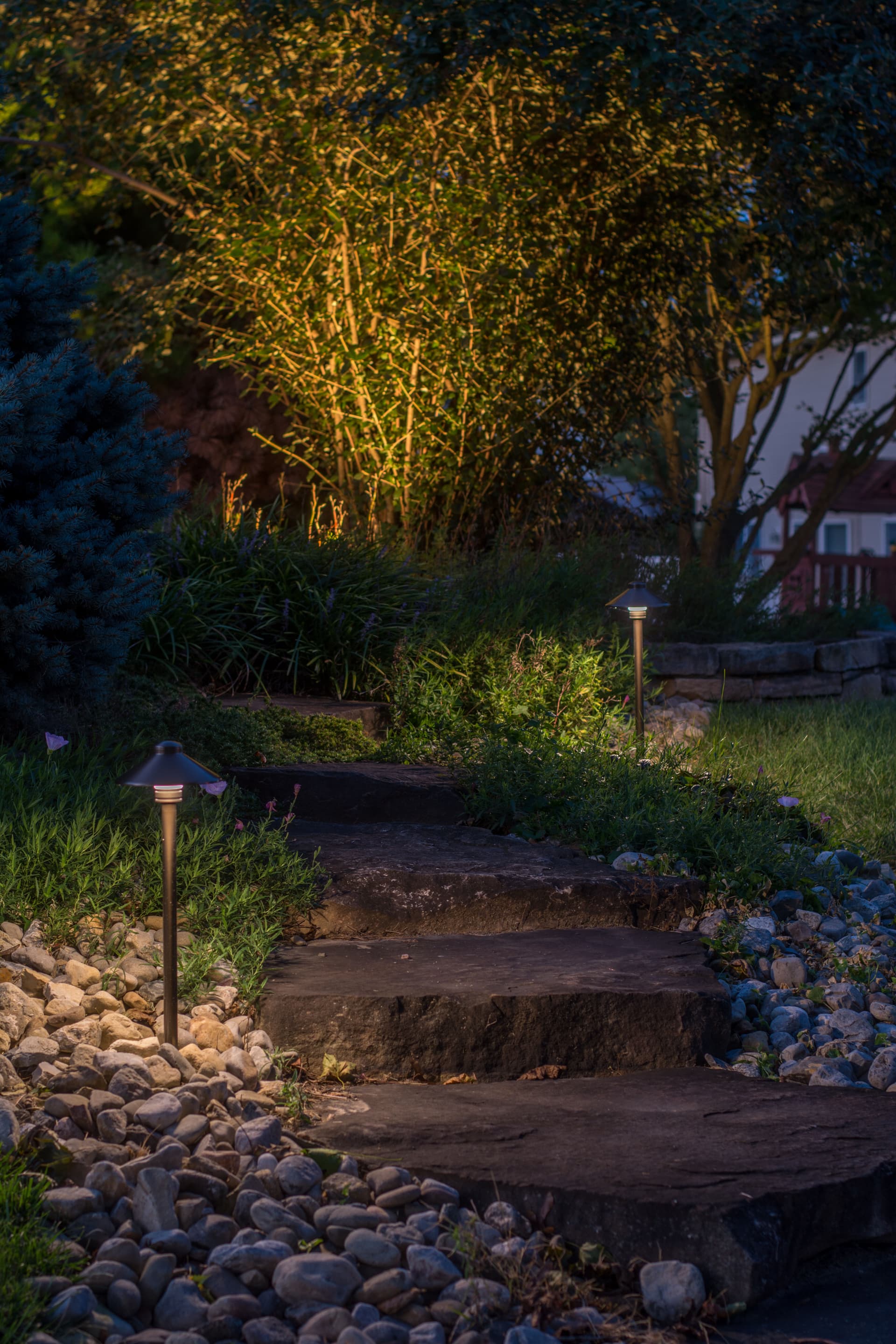 Color-changing Landscape Lighting in Nazareth image